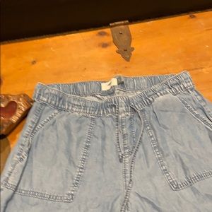 old navy tencel light weight denim